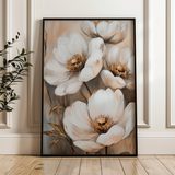Floral 1509 Canvas Art 60 x 40 cm / Black