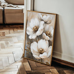 Floral 1509 Canvas Art 60 x 40 cm / Black
