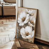 Floral 1509 Canvas Art 60 x 40 cm / Black