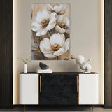 Floral 1509 Canvas Art 60 x 40 cm / Black