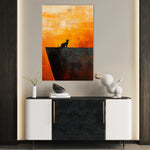 Animals 151 Canvas Art 60 x 40 cm / Black