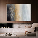 Abstract 151 Canvas Art 60 x 40 cm / Black