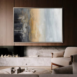Abstract 151 Canvas Art 60 x 40 cm / Black