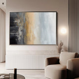 Abstract 151 Canvas Art 60 x 40 cm / Black