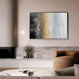 Abstract 151 Canvas Art 60 x 40 cm / Black