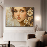 Portrait 151 Canvas Art 60 x 40 cm / Black