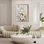 Floral 1510 Canvas Art 60 x 40 cm / Black
