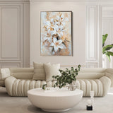 Floral 1510 Canvas Art 60 x 40 cm / Black