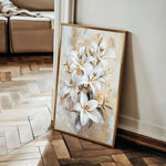 Floral 1510 Canvas Art 60 x 40 cm / Black