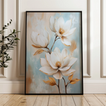 Floral 1511 Canvas Art 60 x 40 cm / Black