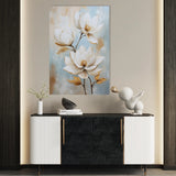 Floral 1511 Canvas Art 60 x 40 cm / Black