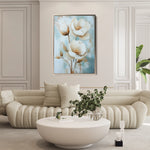 Floral 1512 Canvas Art 60 x 40 cm / Black