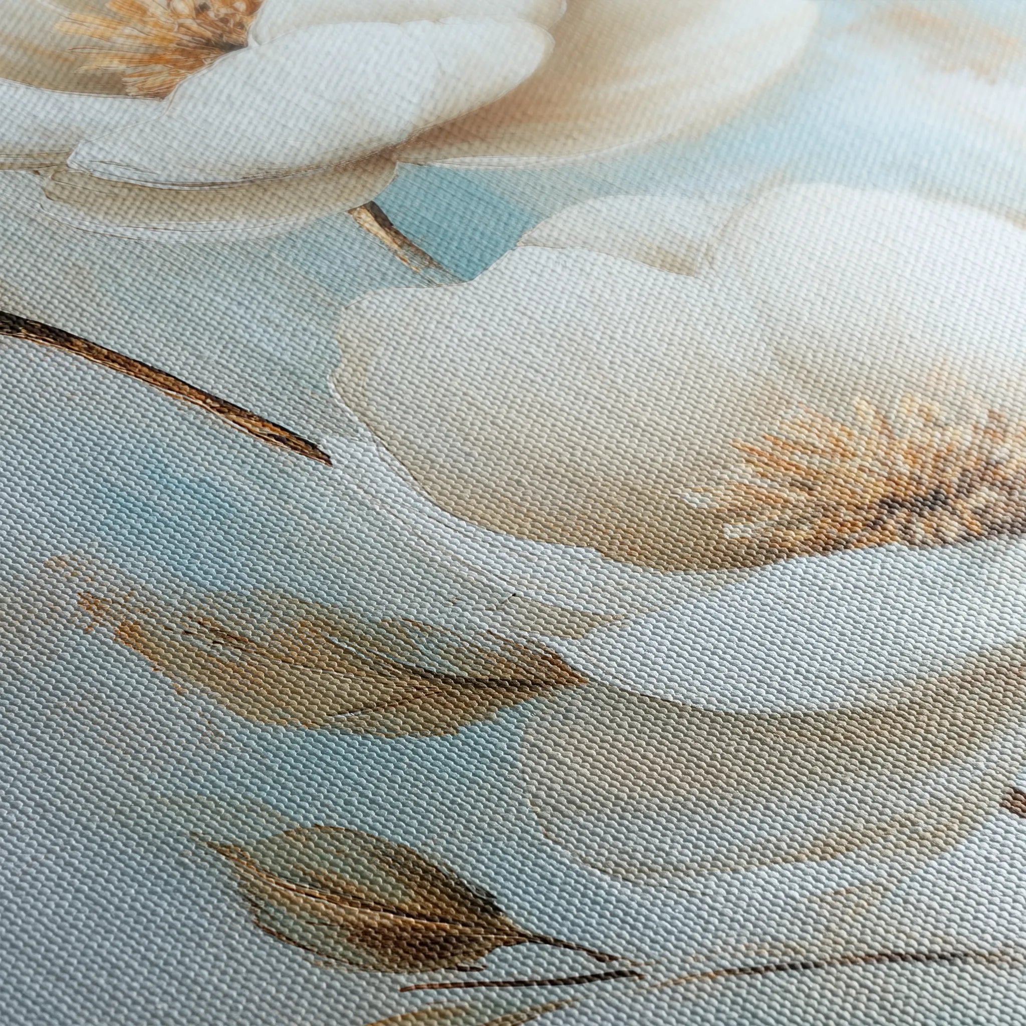 Floral 1512 Canvas Art 60 x 40 cm / Black