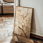 Floral 1513 Canvas Art 60 x 40 cm / Black