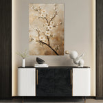 Floral 1513 Canvas Art 60 x 40 cm / Black