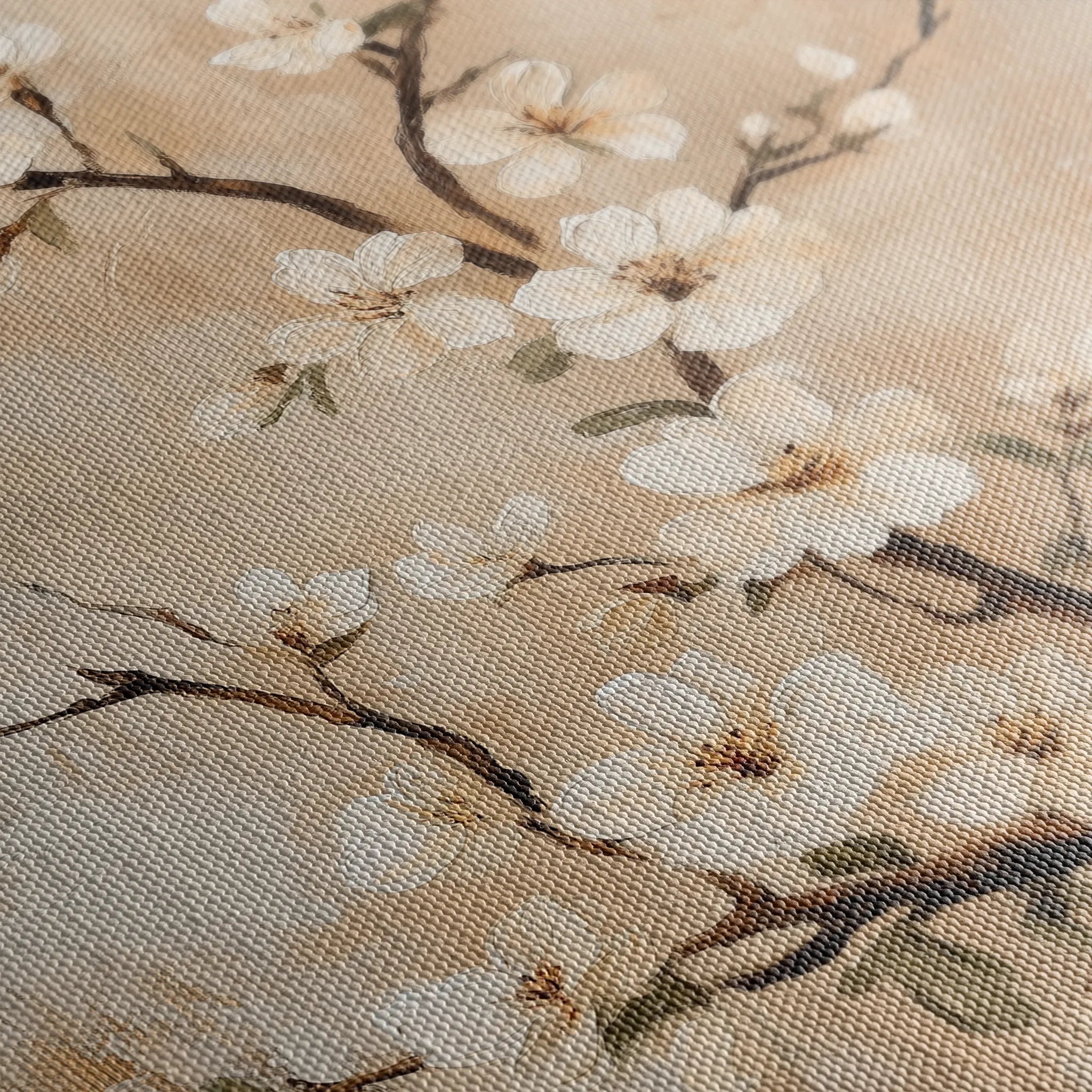 Floral 1513 Canvas Art 60 x 40 cm / Black