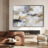 Abstract 1514 Canvas Art 60 x 40 cm / Black