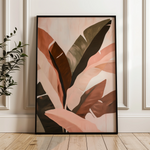 Floral 1514 Canvas Art 60 x 40 cm / Black