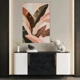 Floral 1514 Canvas Art 60 x 40 cm / Black