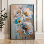 Floral 1515 Canvas Art 60 x 40 cm / Black