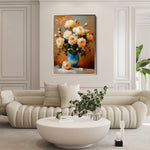 Floral 1517 Canvas Art 60 x 40 cm / Black