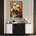 Floral 1517 Canvas Art 60 x 40 cm / Black