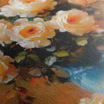 Floral 1517 Canvas Art 60 x 40 cm / Black