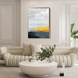 Abstract 152 Canvas Art 60 x 40 cm / Black