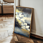 Floral 152 Canvas Art 60 x 40 cm / Black