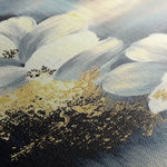 Floral 152 Canvas Art 60 x 40 cm / Black