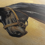 Horses 152 Canvas Art 60 x 40 cm / Black