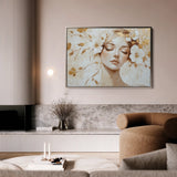 Portrait 152 Canvas Art 60 x 40 cm / Black