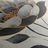 Floral 1520 Canvas Art 60 x 40 cm / Black