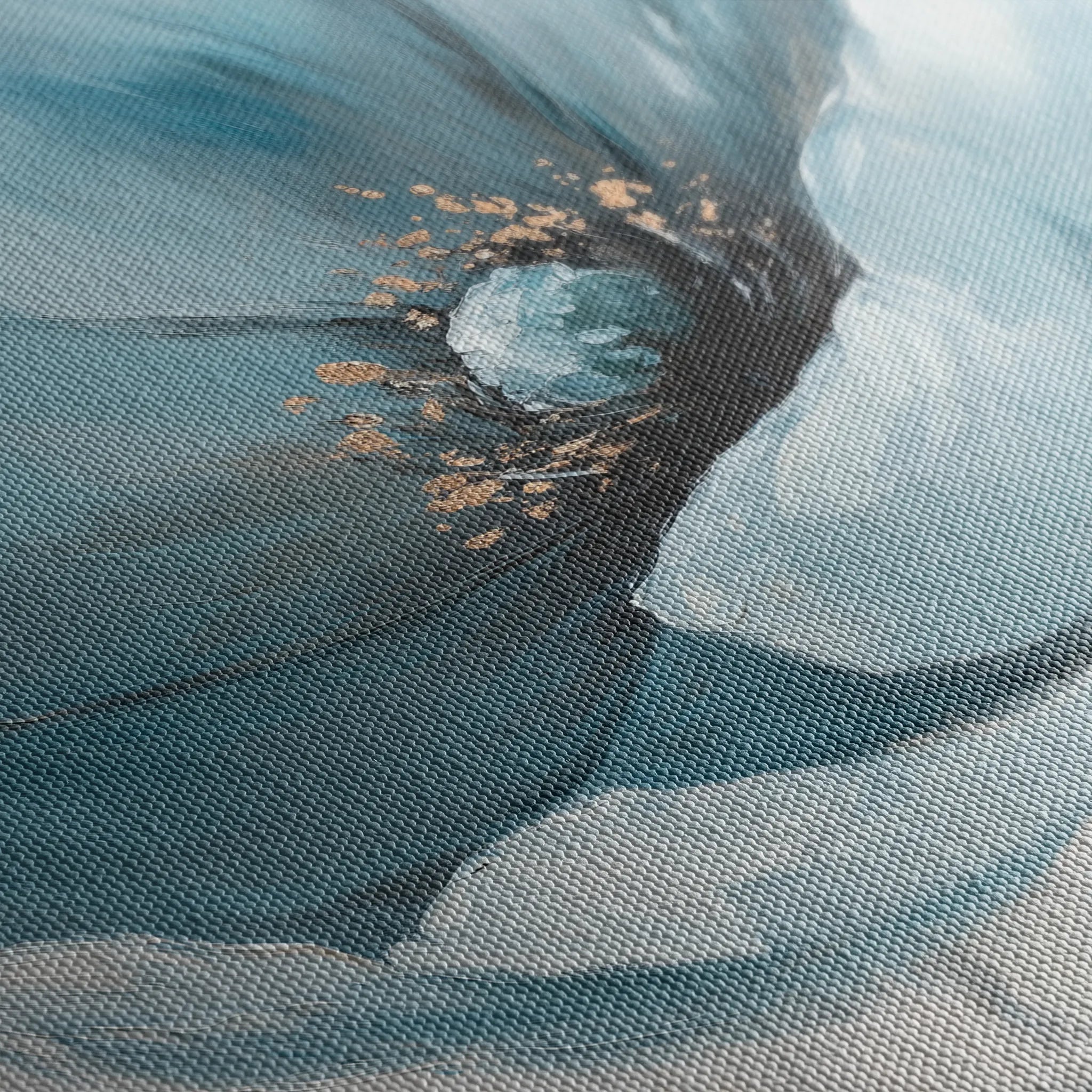 Floral 1521 Canvas Art 60 x 40 cm / Black