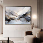 Abstract 1523 Canvas Art 60 x 40 cm / Black
