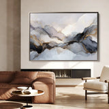 Abstract 1523 Canvas Art 60 x 40 cm / Black