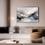 Abstract 1523 Canvas Art 60 x 40 cm / Black
