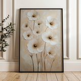 Floral 1523 Canvas Art 60 x 40 cm / Black