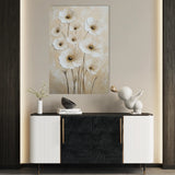 Floral 1523 Canvas Art 60 x 40 cm / Black
