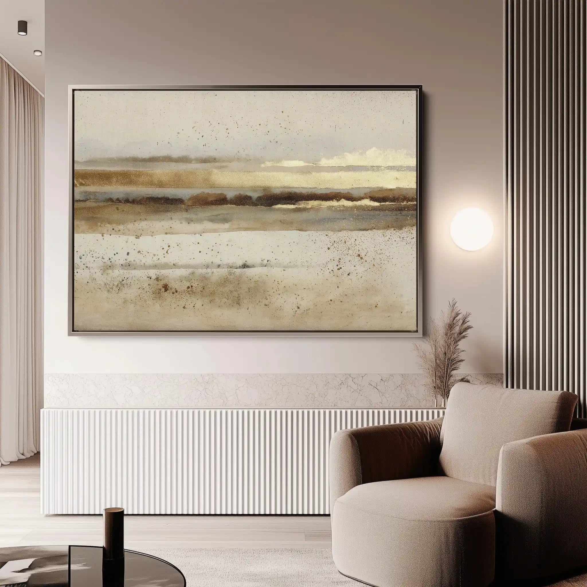 Abstract 1525 Canvas Art 60 x 40 cm / Black