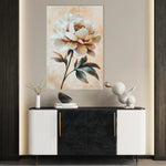 Floral 1526 Canvas Art 60 x 40 cm / Black