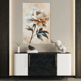 Floral 1526 Canvas Art 60 x 40 cm / Black