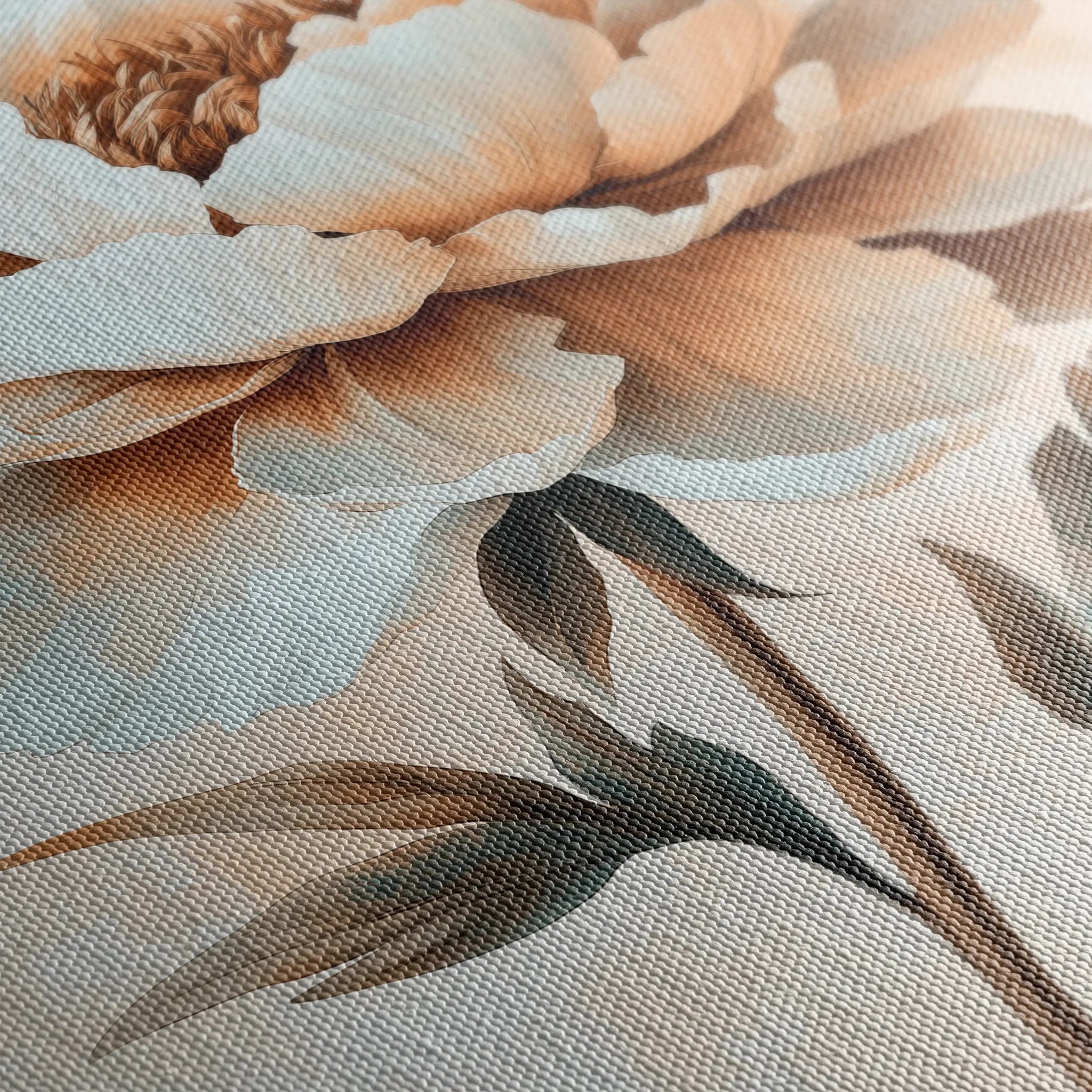 Floral 1526 Canvas Art 60 x 40 cm / Black