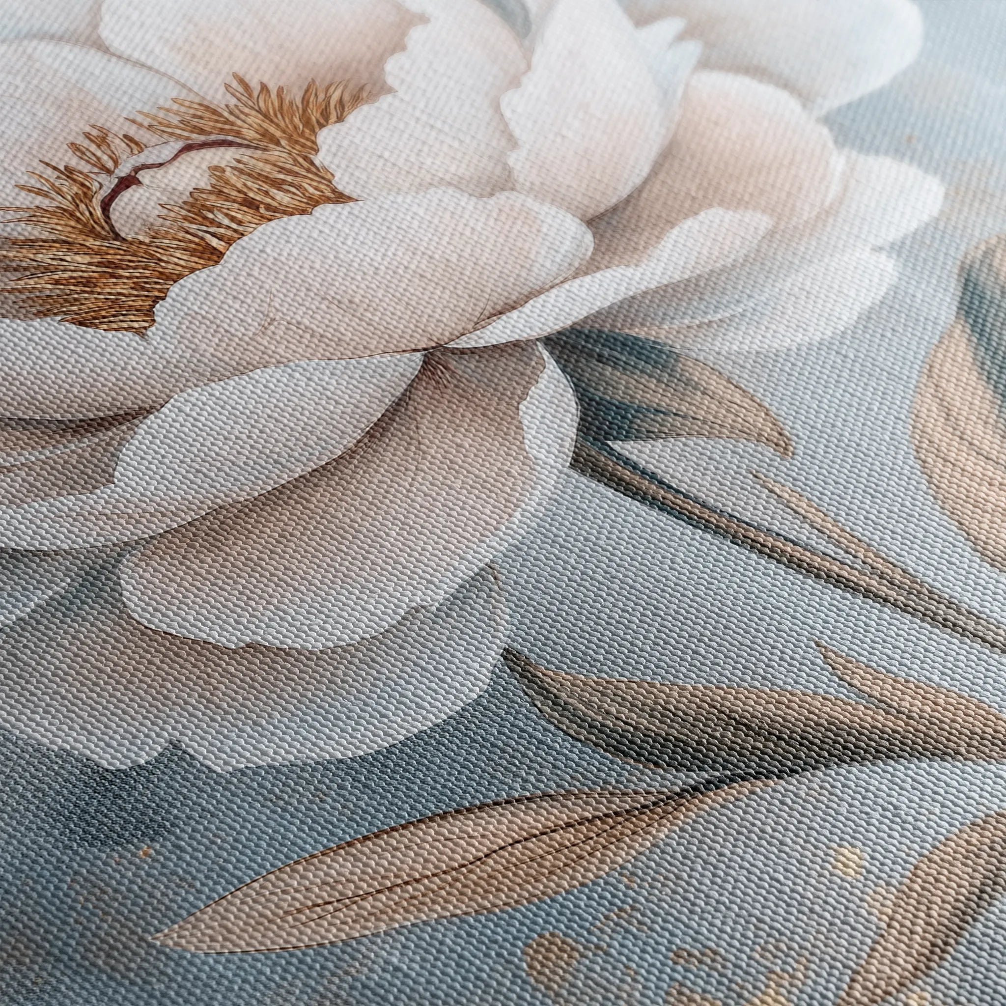 Floral 1527 Canvas Art 60 x 40 cm / Black