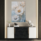 Floral 1528 Canvas Art 60 x 40 cm / Black
