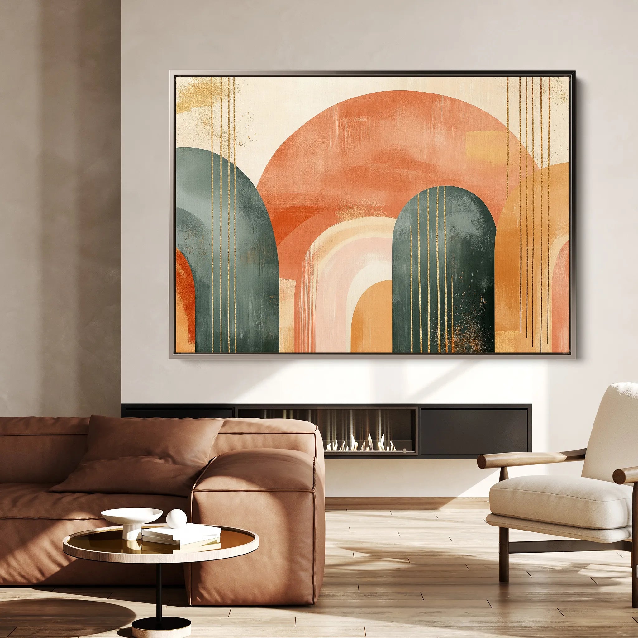 Boho 153 Canvas Art 60 x 40 cm / Black