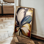 Floral 153 Canvas Art 60 x 40 cm / Black