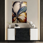 Floral 153 Canvas Art 60 x 40 cm / Black