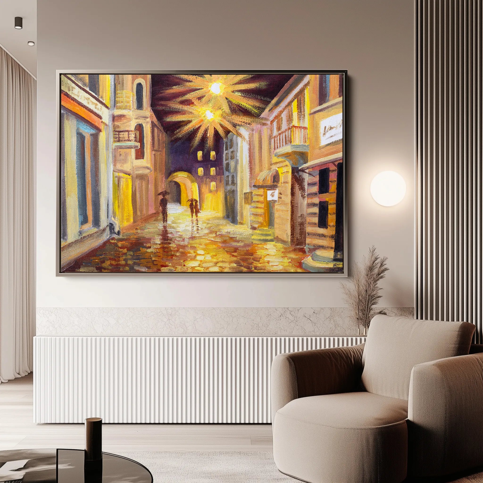 Landscape 153 Canvas Art 60 x 40 cm / Black