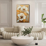Floral 1531 Canvas Art 60 x 40 cm / Black